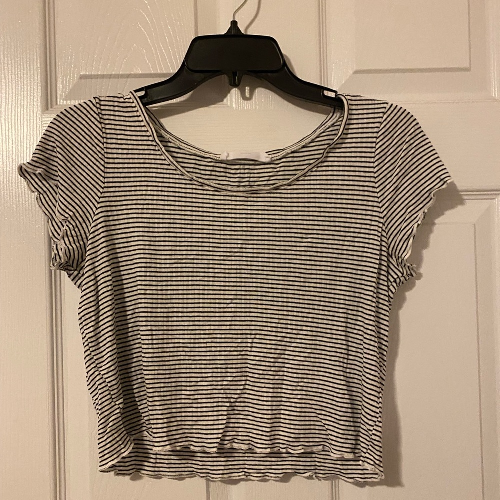 Black and White Double Zero Top